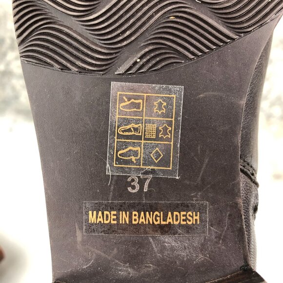 Canal Grande Women's Size 37 Pauline Dark Brown Red Side Zip Ankle Booties 13627 - Picture 13 of 16